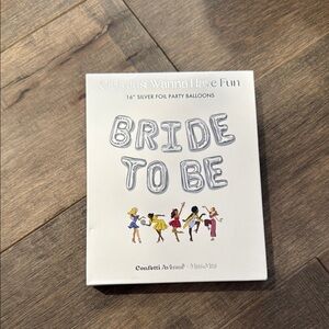 Silver 'Bride to Be' Party Balloons